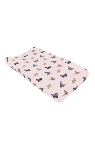 Change Pad Cover in Blush Butterfly