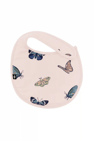 Cushy Bib in Blush Butterfly
