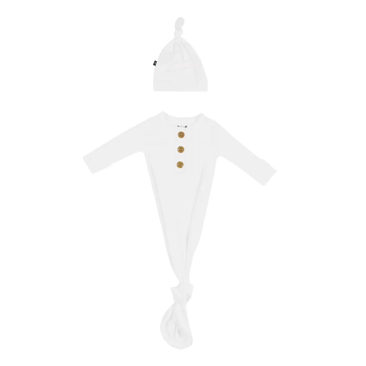 Knotted Gown with Hat Set in Cloud