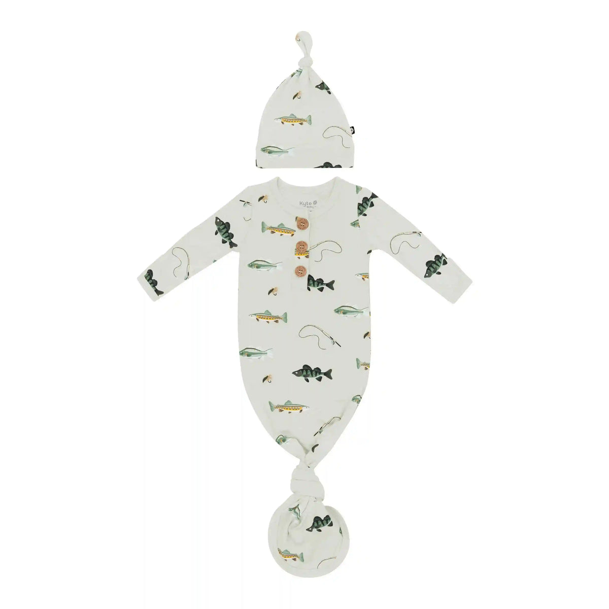 Knotted Gown with Hat Set in Fishing
