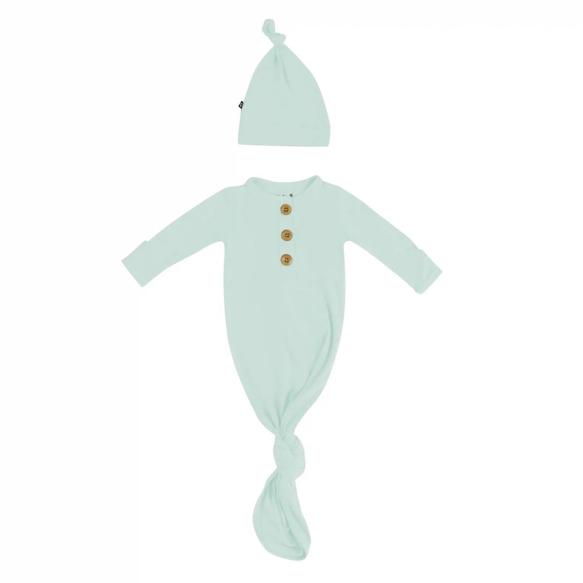 Knotted Gown with Hat Set in Sage