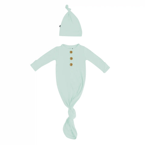 Knotted Gown with Hat Set in Sage