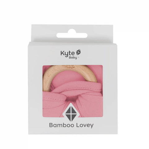 Lovey in Apple Blossom with Removable Wooden Teething Ring