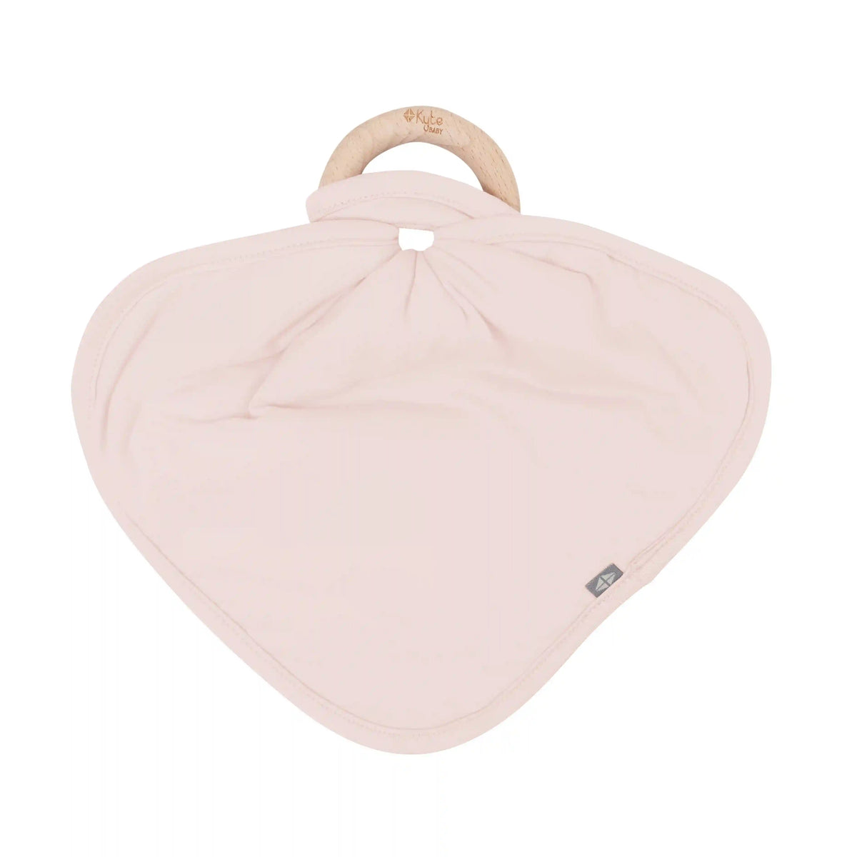 Lovey in Blush with Removable Wooden Teething Ring