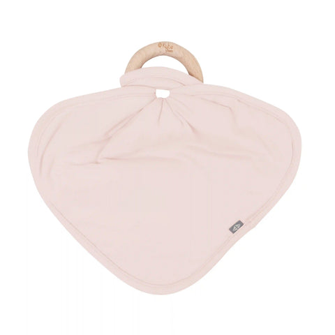 Lovey in Blush with Removable Wooden Teething Ring