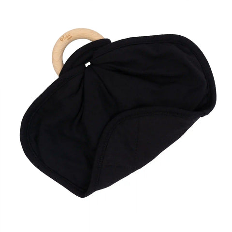 Lovey in Midnight with Removable Wooden Teething Ring