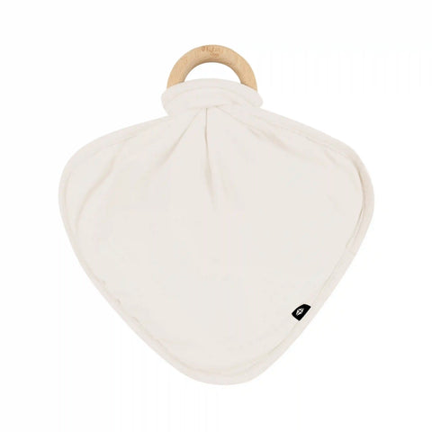 Lovey in Oat with Removable Wooden Teething Ring