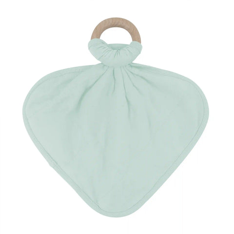 Lovey in Sage with Removable Wooden Teething Ring