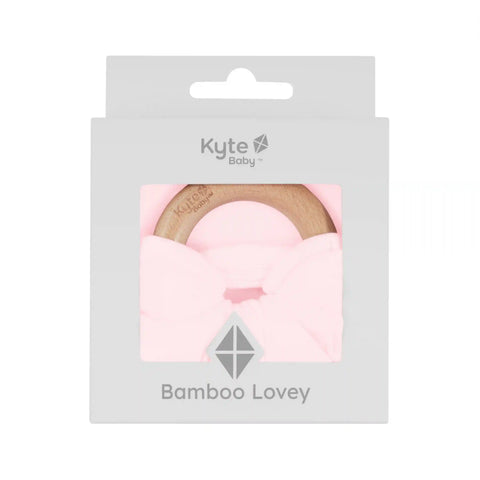 Lovey in Sakura with Removable Wooden Teething Ring
