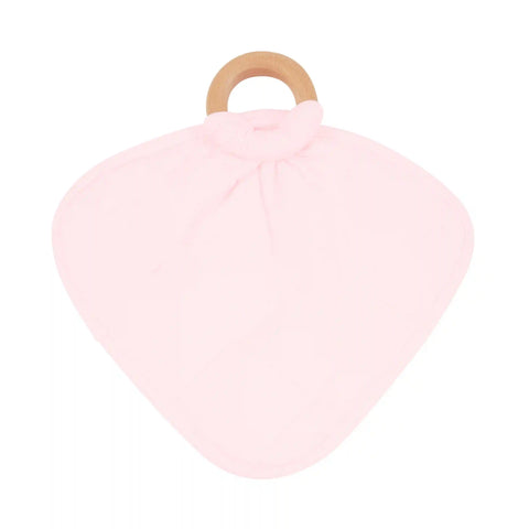 Lovey in Sakura with Removable Wooden Teething Ring