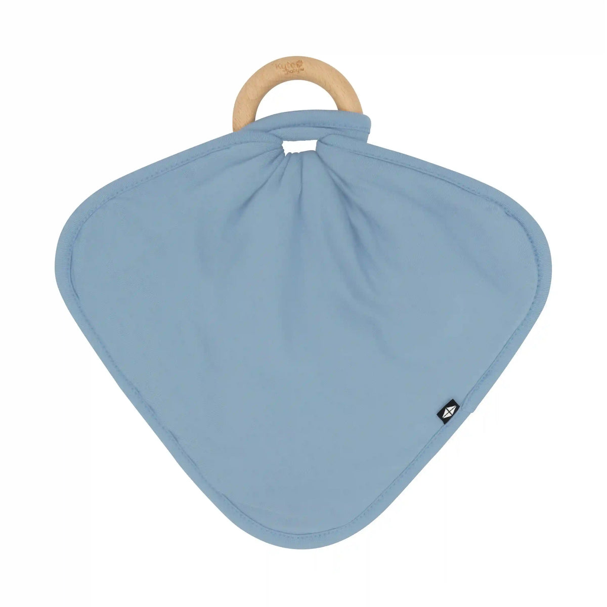 Lovey in Slate with Removable Wooden Teething Ring