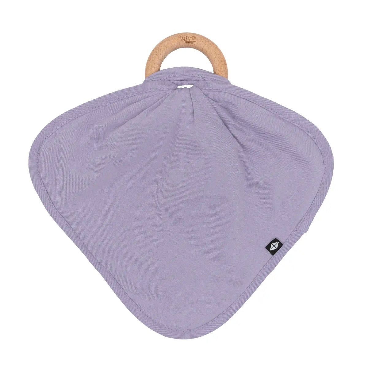 Lovey in Taro with Removable Wooden Teething Ring