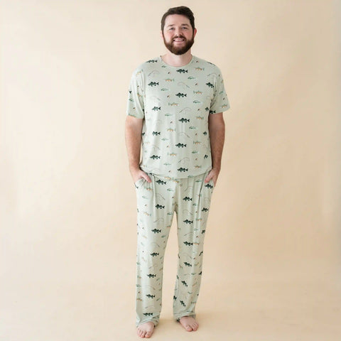 Men's Lounge Pants in Fishing