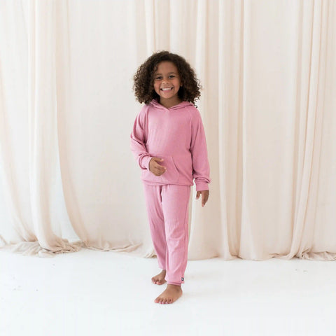 Ribbed Jogger Pant in Apple Blossom