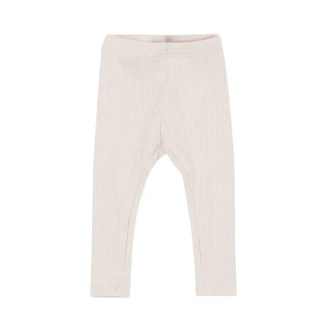 Ribbed Leggings in Oat