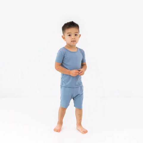 Short Sleeve Pajamas in Slate