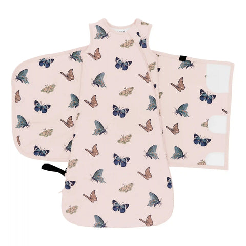 Sleep Bag Swaddler in Blush Butterfly 1.0