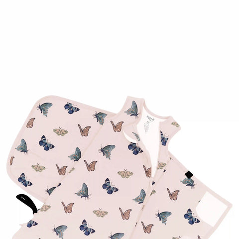 Sleep Bag Swaddler in Blush Butterfly 1.0