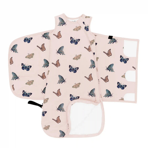 Sleep Bag Swaddler in Blush Butterfly 1.0