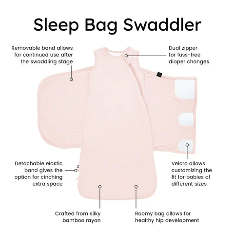Sleep Bag Swaddler in Blush 1.0