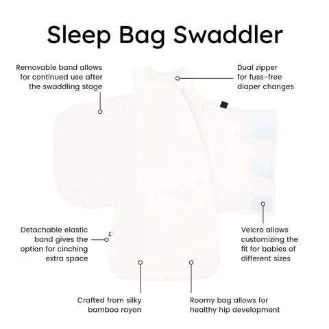 Sleep Bag Swaddler in Cloud 1.0