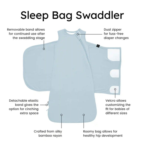 Sleep Bag Swaddler in Fog 1.0