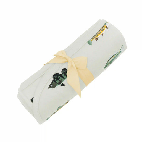 Swaddle Blanket in Fishing