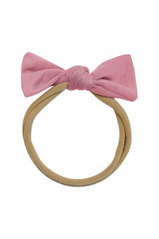Tiny Nylon Bow in Apple Blossom