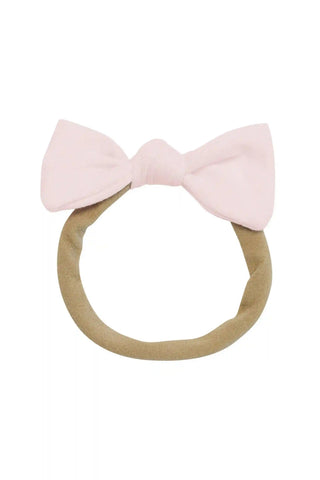 Tiny Nylon Bow in Blush