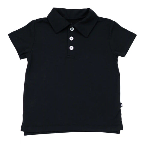 Toddler Short Sleeve Polo in Midnight