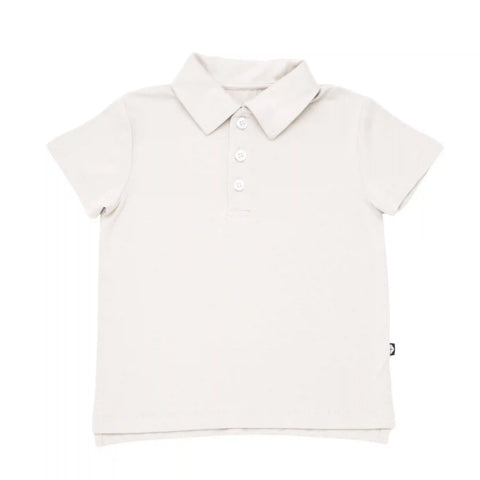 Toddler Short Sleeve Polo in Oat