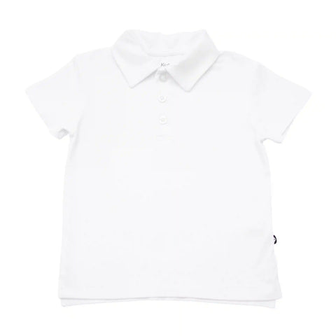 Toddler Short Sleeve Polo in Snow