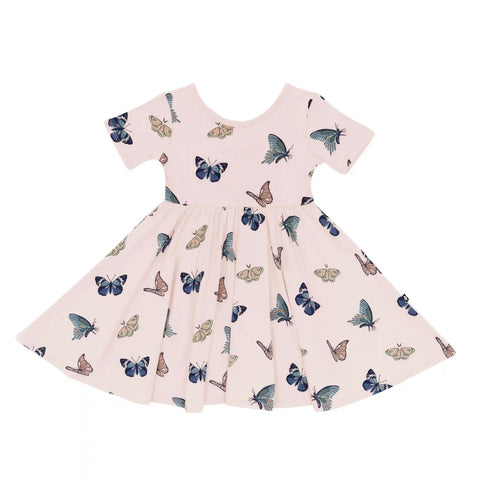 Twirl Dress in Blush Butterfly