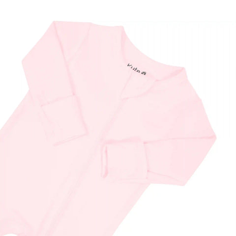 Zippered Footie in Sakura