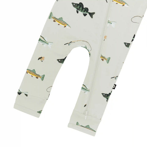 Zippered Romper in Fishing