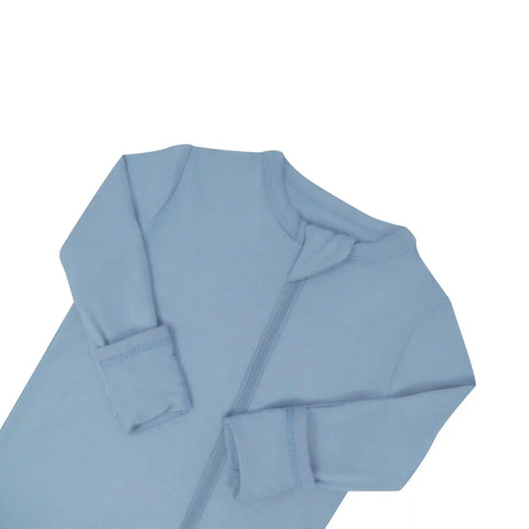 Zippered Romper in Slate