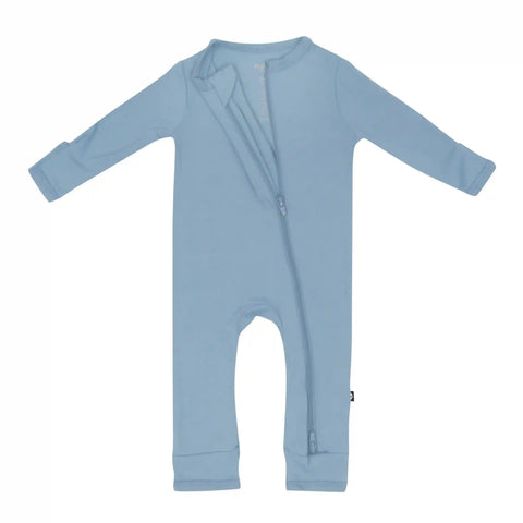 Zippered Romper in Slate