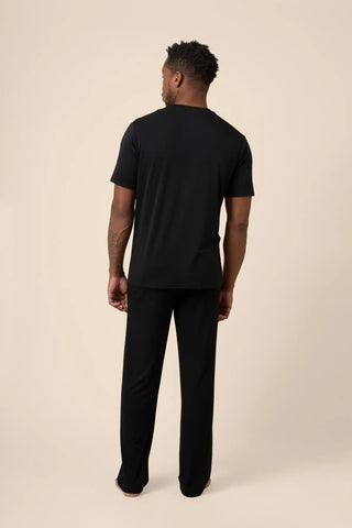 Men's Short Sleeve & Pant PJ Set in Midnight